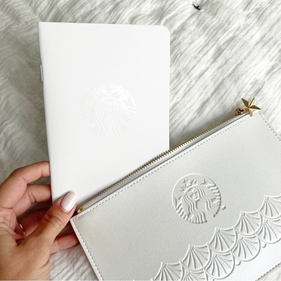 Limited Edition Starbucks White Siren Pouch and Notebook from Phillippines - Picture 7 of 9